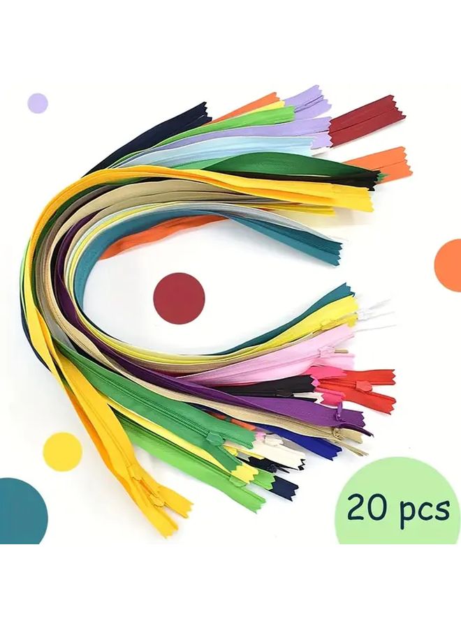 20 قطعة 25 سم سوست نايلون خفية 20 لون لمشاريع الخياطة والأعمال اليدوية DIY - Image 5